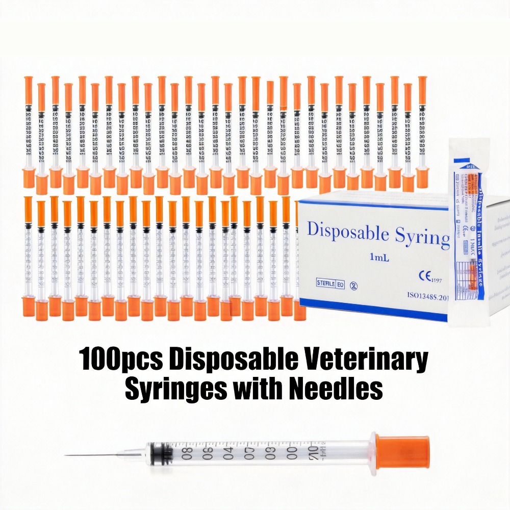 Pet Supplies Direct - 100 adet Tek Kullanımlık Şırınga 1ml