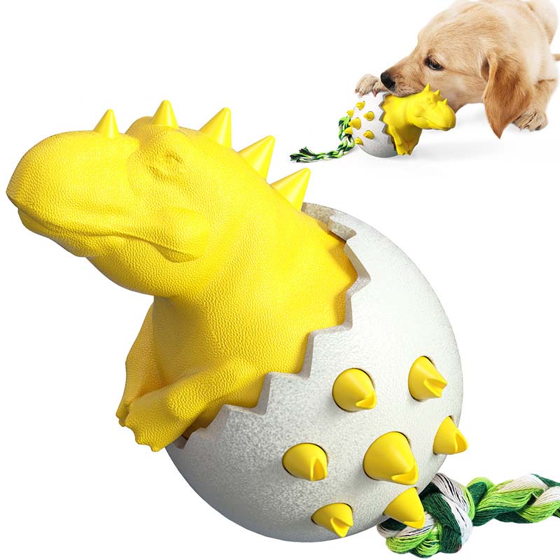 Pet Dental Chew Toy - Dinozor Yumurtası Köpek Molar Çubuğu, Dayanıklı,